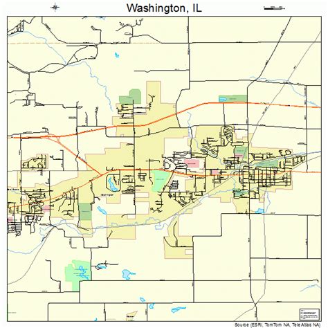 city map washington|washington il street map.